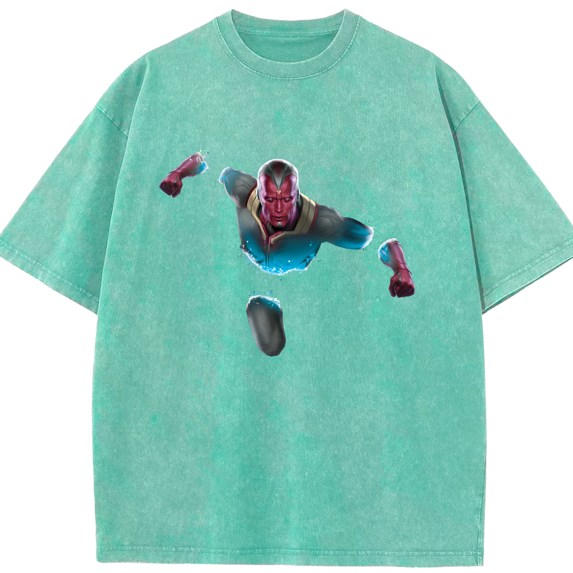 （画像用） アベンジャーズ The Avengers 綿100% ヴィンテージ風 半袖Tシャツ（フロントプリント）